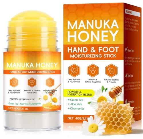 HoneyBalmm beauté pieds mielle, baume hydratant au miel de Manuka crème pieds très secs soin talons secs texture non grasse absorption rapide convient mains hydratation