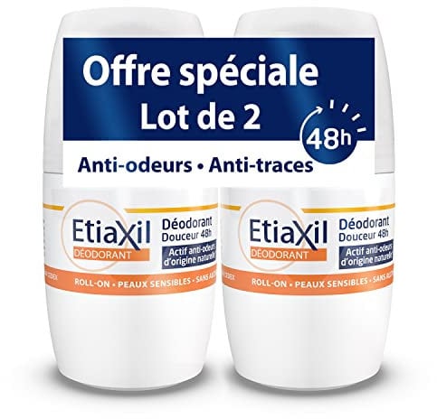 Etiaxil - Sanftes Deodorant 48H ohne Aluminium, 2er Pack (2 x 50 ml)