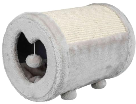 TRIXIE Griffoir rouleau - Ø 27 x 39 cm - Gris - Pour chat