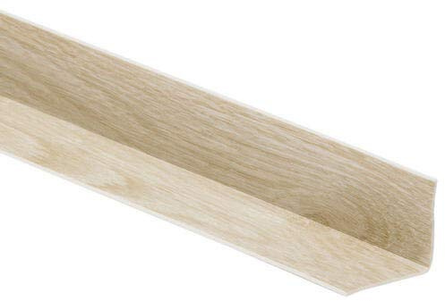 PVC Flexible Skirting Board - SELF-ADHESIVE - 28x22 mm 5 and 15 M Oak Beech Transition Profile Wall Caulk Strip TMW Profiles (5M, Light Oak)