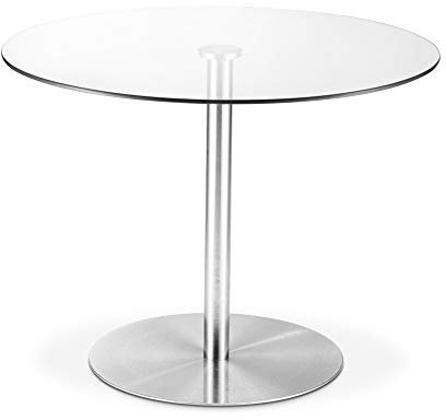 Julian Bowen Mesa de comedor Milan, acero/cristal