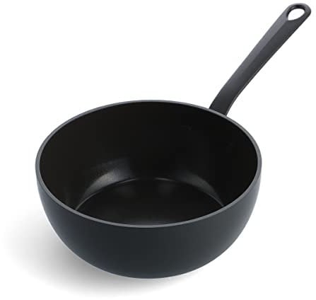 GreenPan Craft Healthy Ceramic Non-Stick 20 cm/2 Litre Chef's Pan, PFAS-Free, Metal Safe, Cast Stainless Steel Handle, Induction Suitable, Oven Safe, Black