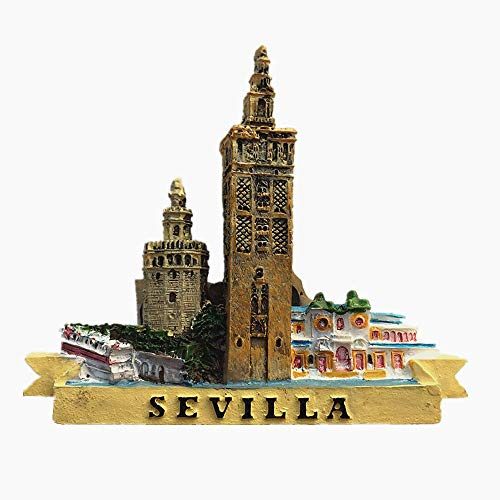 Sevilla Spanien 3D Kühlschrankmagnet Reise Souvenir Geschenk Home Küche Dekoration Magnetaufkleber Seville Spanien Kühlschrank Magnet Kollektion