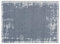 Astra Rutschfester Teppich Wohnzimmer - Miabella Fußmatte innen - Küche Läufer Flur Schmutzfangmatte - Sauberlauf waschbar 50x70cm Uni Bordüre grau