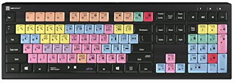 LOGICKEYBOARD Backlit 'Astra2' designed for Avid Pro Tools on Windows PC • UK English layout • p/n LKB-PT-A2PC-UK