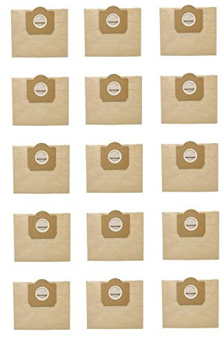 Desconocido Accessories 15pcs Bolsa de Polvo Ajuste para Karcher WD3 Premium WD 3,300 M WD 3,200 WD3.500 P 6,959-130 Aspirador (Color : Yellow)
