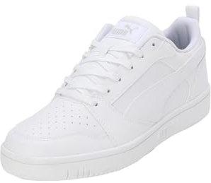 PUMA Rebound V6 Low Unisex Sneaker , Puma White Cool Light Gray, 42.5 EU