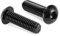 Tornillos de cabeza de botón de 1/4-20 x 1-1/4 pulgadas, 20 piezas de acero inoxidable 304 18-8, llave hexagonal Allen, óxido negro de SG TZH (con llave hexagonal)