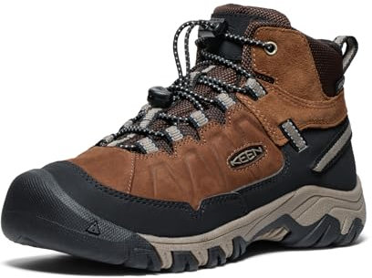 KEEN Targhee 4 Mid Waterproof Wanderstiefel, Bison/Brindle, 26 EU