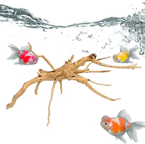 Youding Künstliche Wasserpflanze, Ornamente aus für Aquarien, 24 cm, Wurzel aus für Schildkrötentank, Schildkrötentank, Aquarium-Zubehör für