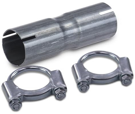 ATEC Germany 1x raccord de tuyau tuyau d'échappement Ø 45 mm longueur 135 mm, 2x colliers à étrier Ø 48 mm COMPATIBLE AVEC -