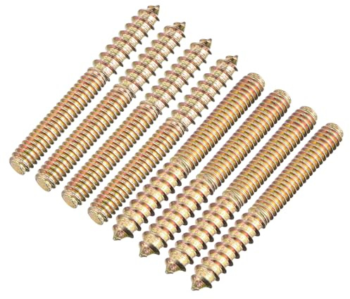 QUARKZMAN Bulloni di Sospensione 1/4-20x2-1/4, 16pz Viti a Doppia Estremità Vite per Tassello in Legno