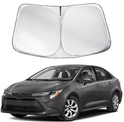 Parasol para Parabrisas Delantero Compatible con Toyota Corolla, Parasol Mejorado 2024-2019 SE XSE L LE XLE Hybrid Sedan 2024 2023 2022 2021 2020 2019
