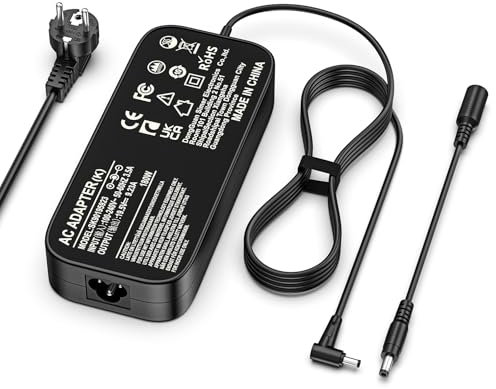 180W Laptop Netzteil Ladegerät für Asus ROG G750JM G750JS G750JW G750VW G750VX G751JL G751JM G752VL ASUS ROG Zephyrus G14 GA401 G15 GA502 TUF Gaming F15 F17 FX505D FX505G 19.5V 9.23A Adapter