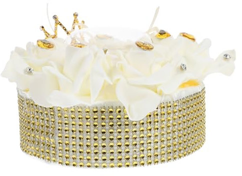 Cabilock Kasten Simulierte Blumenringbox ringaufbewahrungs Box ringbox Gold Ehering-Box Verlobungsringetui Anruf schmuckschatulle Eheringhalter Ringschachteln für die Hochzeitszeremonie