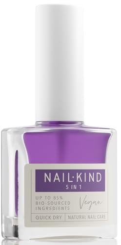 NAILKIND Nail Growth 5 in 1 360 Therapy - Nail Treatment - Nail Hardener - Nail Strengthener - Nail Repair - Peta Certified Cruelty Free - Quick Dry Long Lasting - 8ml