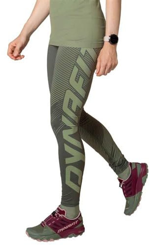 DYNAFIT Damen Ultra Graphic Long Tights, Thyme, M