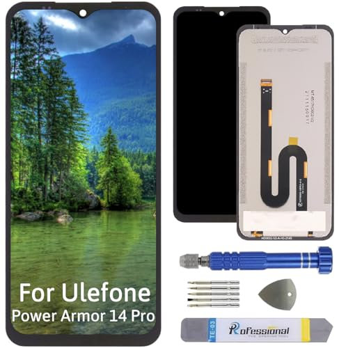 Int'x Display für Ulefone Power Armor 14 Pro LCD Bildschirm Ersatz Touchscreen mit Werkzeug Schwarz Hohe Qualität