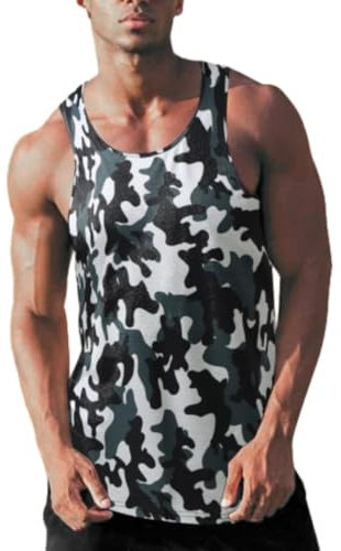 T-Shirt Herren Casual Rundhals Mode Tops Herren Persönlichkeit Trend Druck Kurzarm Herren Jugend Meer All-Match Strandshirt Herren BX-06 L