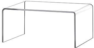 JINFEUGE 6 Mm Dick, Transparent, Rechteckig, Acryl, Displayständer, Schreibtisch-Vitrine Für Figuren, Cupcakes, Spielzeuge, Parfüm/40 * 15 * 10Cm