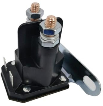 12V Anlasser Magnetrelais Magnetschalter Aufsitzmäher und Rasentraktoren 4 Anschlüsse Modell 1873611 Kompatibel mit Quads und Aufsitzrasenmähern