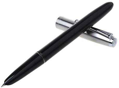 JSGHGDF Vintage Stainless Steel Fountain Pen 0.38mm Business