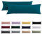 Beqnat Seitenschläferkissen Bezug 40x145 2er Set - Petrol Kissenbezug 145x40 mit Reißverschluss 100% Mikrofaser Resistent und Hypoallergen Kopfkissenbezug für Seitenschläferkissen
