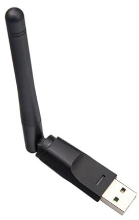 Adaptador Wi-Fi USB - Dongle WiFi portátil, Adaptador de Red inalámbrico, Tarjeta de Red inalámbrica con Chip Mt7601 Decodificador de Antena Grande de 2 dB Receptor transmisor de señal WiFi Externo