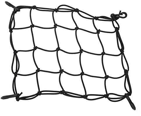 Baxnore Kayak Cargo Net, Nylon Kayak Cargo Bungee Net, Wear Resistant Kayak Deck Cargo Net, Lightweight Boat Console Cargo Net with Hook for Kayak Boat