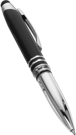 SHOWERORO Led Kugelschreiber Mit Led Licht Kapazitiver Touchscreen Stift Hochpräziser Computer Stift Für Touchscreens Und Alltag Tragbarer Schwarzer Kugelschreiber