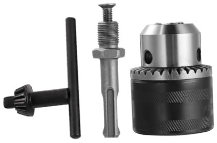 Gadpiparty Mag Drill Chuck Adapter Kit 1/2-20unf Key Type Chuck Electric Hammer Adapter Round Handle High Accuracy