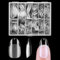 Nicedeco 216 Pièces Capsule Americaine Ongle Amande Court, 12 Tailles Faux Ongles Transparent Couverture Complète Semi Givré Soft Gel Nail Tips pour Nail Art avec Boîte 07