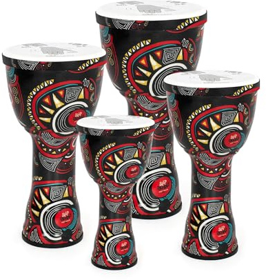 Percussion Plus Carnival Slap Djembe gemischt 4er Pack - vorgestimmt