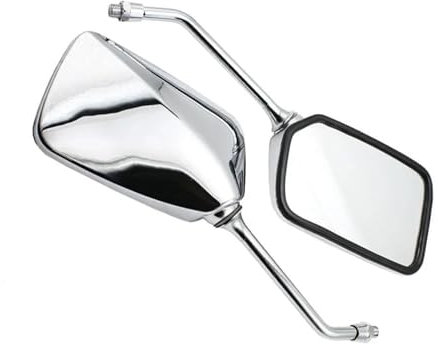Motorrad Spiegel Für Roller Für Baron Für BMS Für Lance Rückspiegel Motorrad Quadratische Spiegel 10mm M10 Gewinde Motorrad Rückspiege