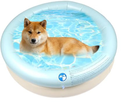 laxreheye Piscina para perros | Bañeras para mascotas | Bañera plegable para perros gatos de tamaño pequeño mediano interior exterior