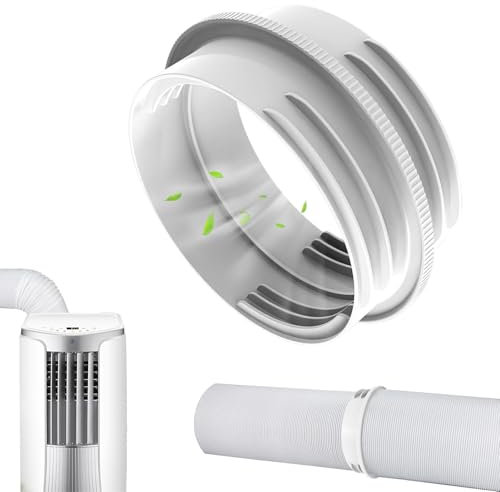 Tuyau Climatiseur Mobile Adaptateur Clim Fenetre, 130 mm intérieur/150 mm Extérieur, Raccord de Tu-yau d'échappement de Climatisation, Adaptateur de Tuy-au D'échappement pour Climatisation
