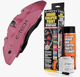 The Urban Company Brake Caliper Paint Pink Complete Kit Inc Paint/Cleaner & Brush Enough For Calipers