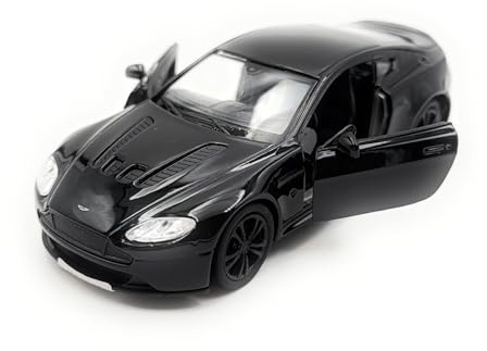 Toi-Toys Welly Modellauto Aston Martin V12 Vantage S Fahrzeug Miniatur Auto Maßstab 1:39 / L 12cm schwarz