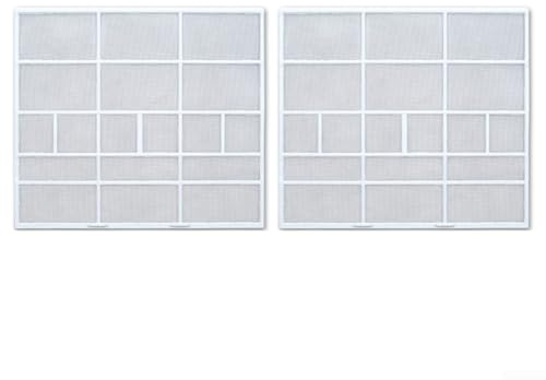 Confezione da 2 filtri antipolvere per aria condizionata, accessori essenziali per mantenere la pulizia dell'unità interna (31,9 x 28,3 cm)