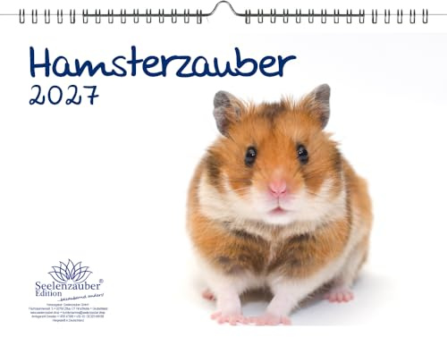 Hamsterzauber DIN A4 Kalender für 2027 Hamster - Seelenzauber