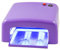 N&BF UV Lampe 36 Watt | Lichthärtungsgerät für UV Gel Nägel (Lila) |Nageltrockner mit Timer-Funktion & Dauerbetrieb | Profi Nagelstudio Lichthärtegerät | Nail Dryer eckig