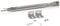 BBQ-Toro Universal Edelstahl Brenner (1 Stück) | verstellbar 35-42 cm | Ersatzbrenner für Gasgrill | Ersatz Brennerrohr, Gasbrenner, Heckbrenner, Verteiler