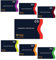 Boxiki Travel 7 pezzi RFID Portapassaporto e custodie per carte – Blocca il furto elettronico di carte di credito, documenti d'identità e passaporti – Perfetto per uomini e donne (blu navy)
