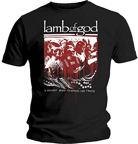Lamb Of God Official Enough is Enough T-Shirt Black