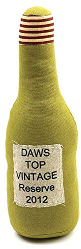 SeaQuin Wine Bottle Doorstop 1.5 KG Heavy Weight Fabric Door Stop Stopper 32cm (Green)