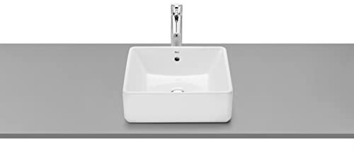 Roca,The Gap,SQUARE - Lavabo de sobre encimera,Blanco,390mm x 370mm x 130mm,A3270ML000