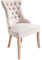 riess-ambiente.de Eleganter Landhaus Stuhl Castle beige Leinenstoff Landhausstil mit Komfortgriff Esszimmerstuhl