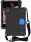 Chstls Lenovo Tab M10 / Smart Tab M10 / Tab P10 / Tab E10 / Tab 4 10 / Tab 4 10 Plus Tablet Case, Anti-Drop Shockproof Protection Cover with Shoulder Strap + Hand Strap for Lenovo 10.1 - Black+Blue