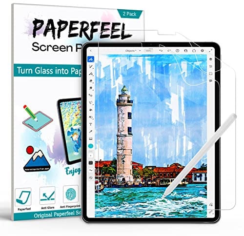 PAPERFEEL 2 Piezas Protector de Pantalla para iPad Pro 11 Pulgadas 2022-2018 & iPad Air 5/4 Generación 2022 2020, Protector Pantalla de PET Mate para Dibujar Antirreflejo/Antihuellas