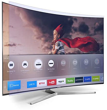 Filter Out Glare Screen Protector – Matte Anti Blue Light/Anti-Scratch TV Display Protector – Entlastet die Augen – für 32-75 Zoll Curved und Flat LCD, LED TV Monitor/clear / 65 Inches 1440x809mm